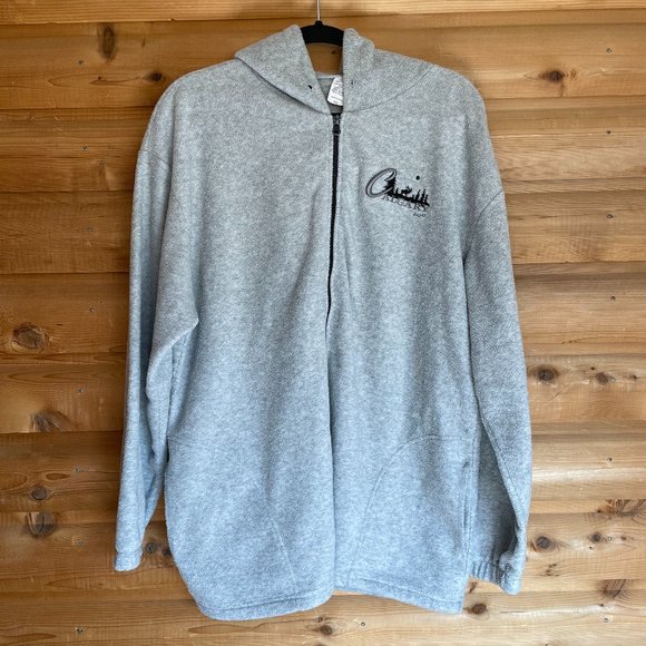 Calgary Zoo Zip-up Hoodie, Gray, Size XXL - Picture 1 of 5
